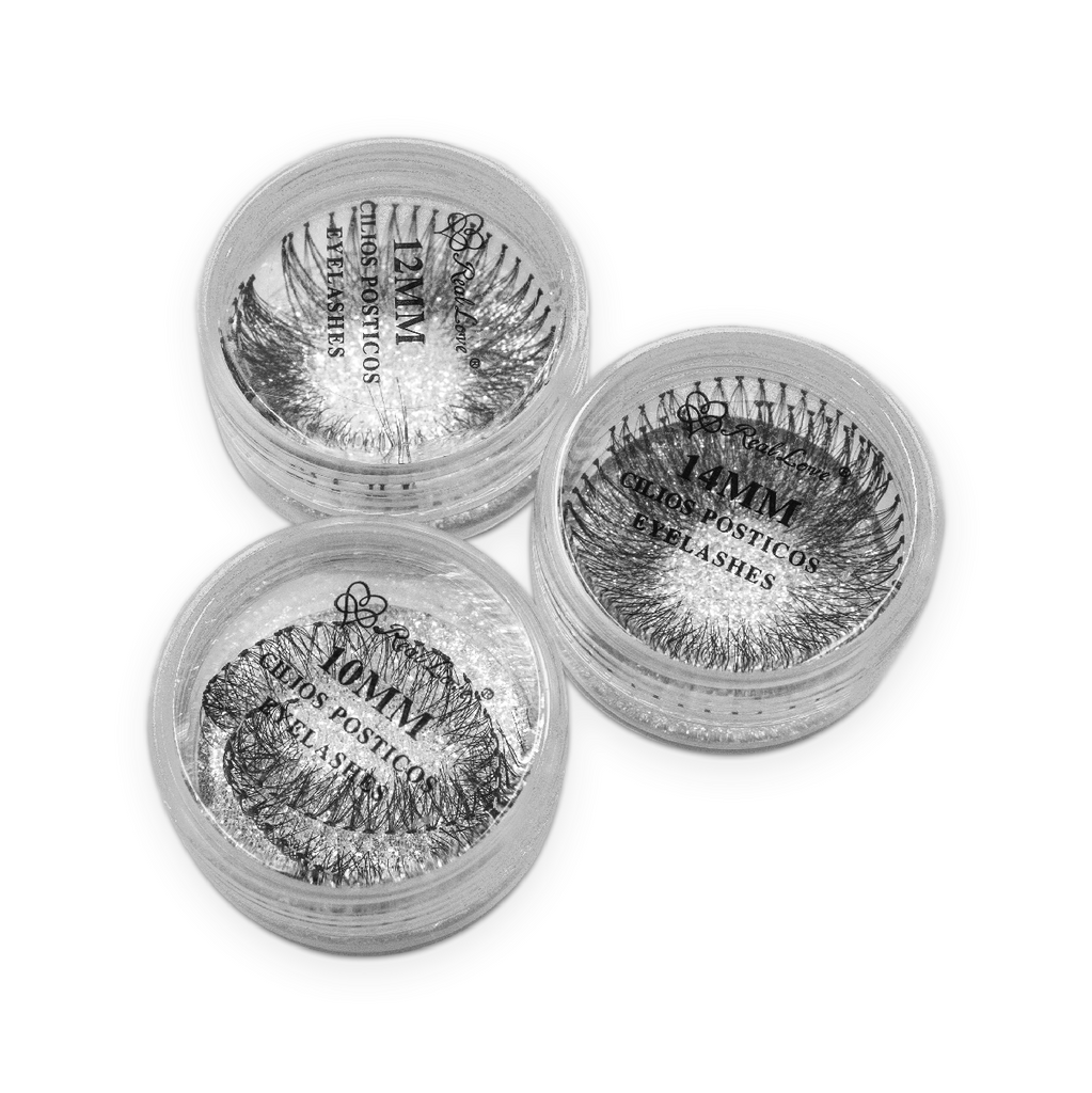 Cílios Em Tufo Potinho Com 60 Tufinhos com Nó - Real Love