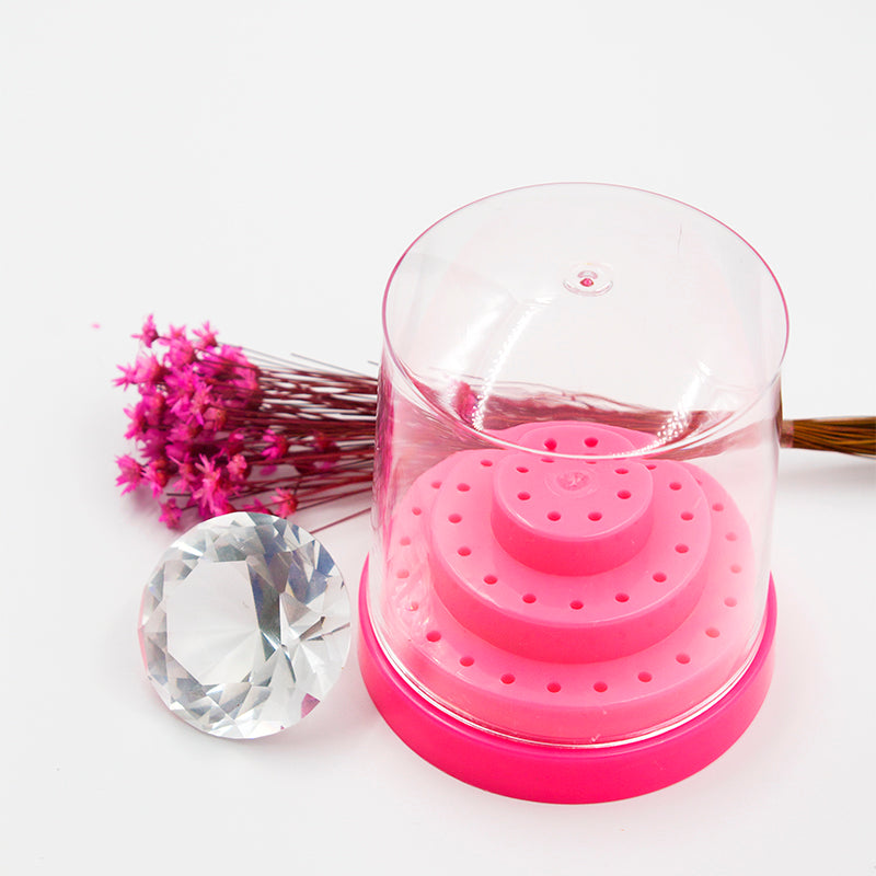 Suporte Porta Organizador para Brocas de Unhas Com 48 Compartimentos - Real Love